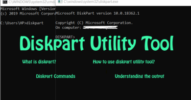 Diskpart Utility Tool