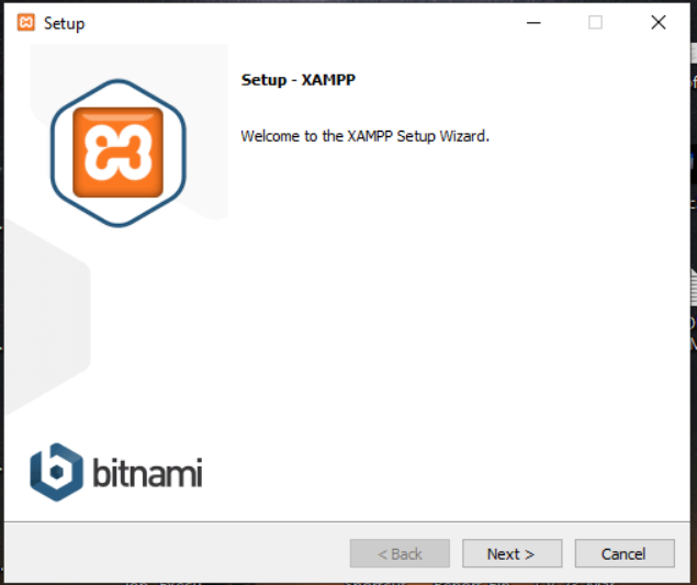 XAMPP Setup - Welcome Window